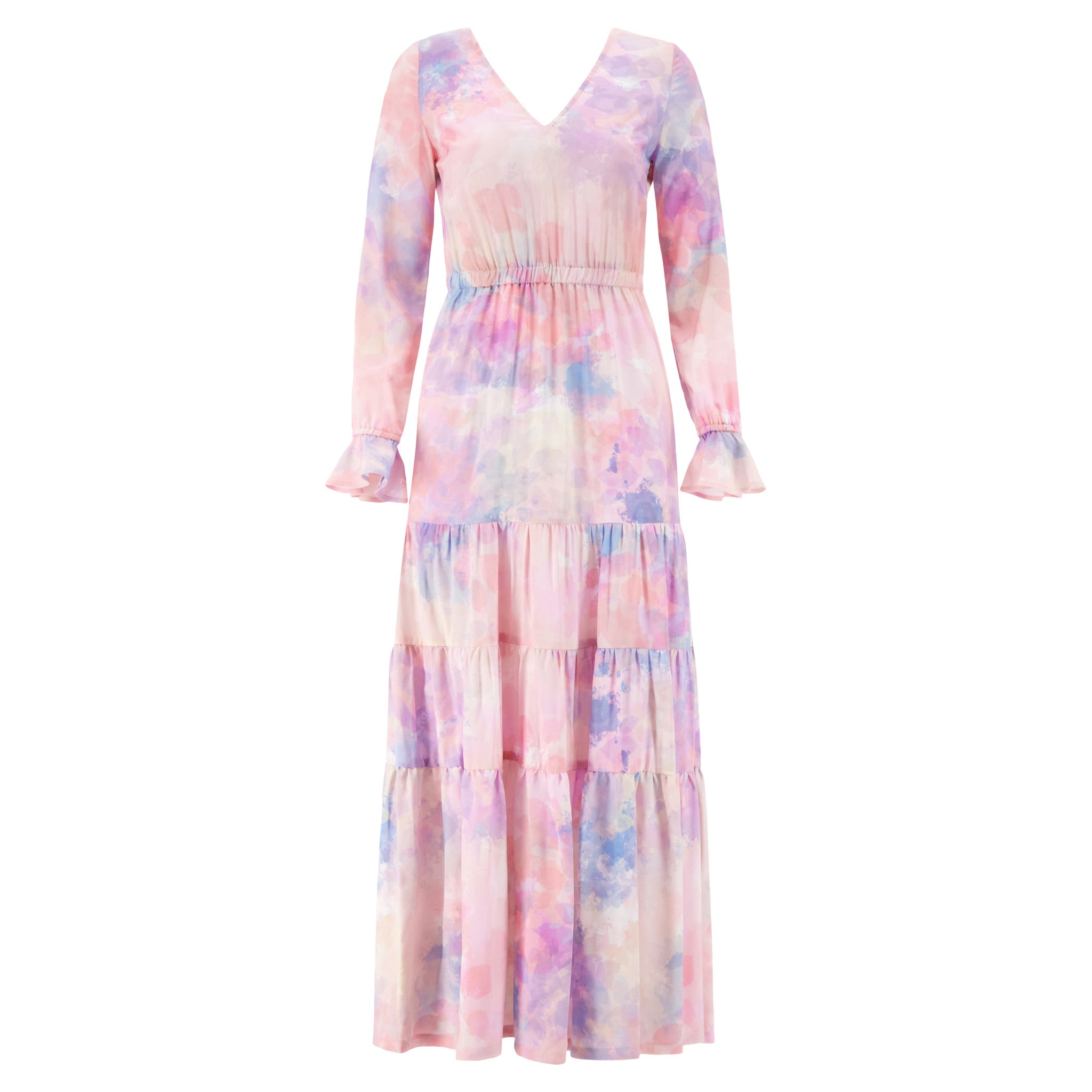 this is willow deema maxi-dress pink ecovero
